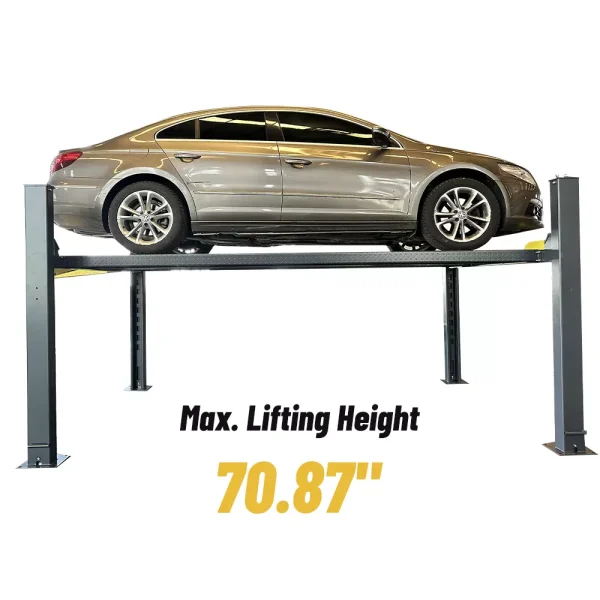 8500 Lbs Four Post Parking Lift 4-Post Storage Service Car Lift Casters-Pickup - Image 11
